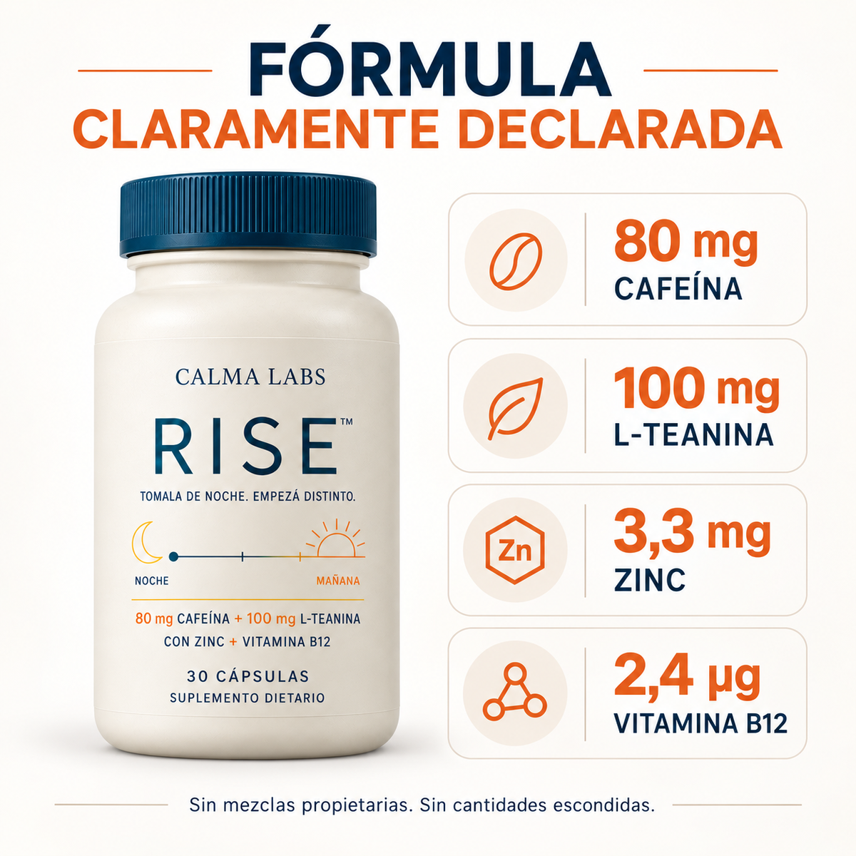 RISE™ | Cápsulas para Empezar la Mañana Más Despierto