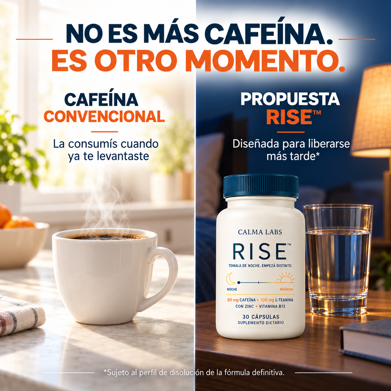 RISE™ | Cápsulas para Empezar la Mañana Más Despierto